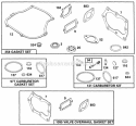 KitsGasket Sets Diagram and Parts List for 135702-0015-01  Briggs and Stratton Engine